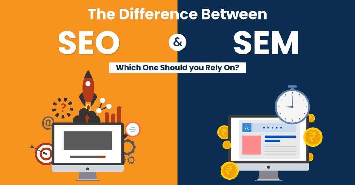 SEO (Search Engine Optimization) is the practice of optimizing a website for Google search to earn higher web traffic levels and improve the visibility of the site. SEM (Search Engine Marketing) is the broader practice of using paid search engine advertising to drive traffic to a website.