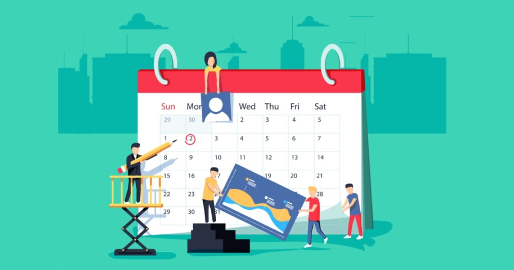 un calendrier de contenu pour les médias sociaux est essentielle pour organiser et planifier vos efforts de marketing sur les médias sociaux, assurer la cohérence, la création de contenu stratégique, l'amélioration de la collaboration et l'engagement du public, ainsi que le suivi des performances et des opportunités d'optimisation.